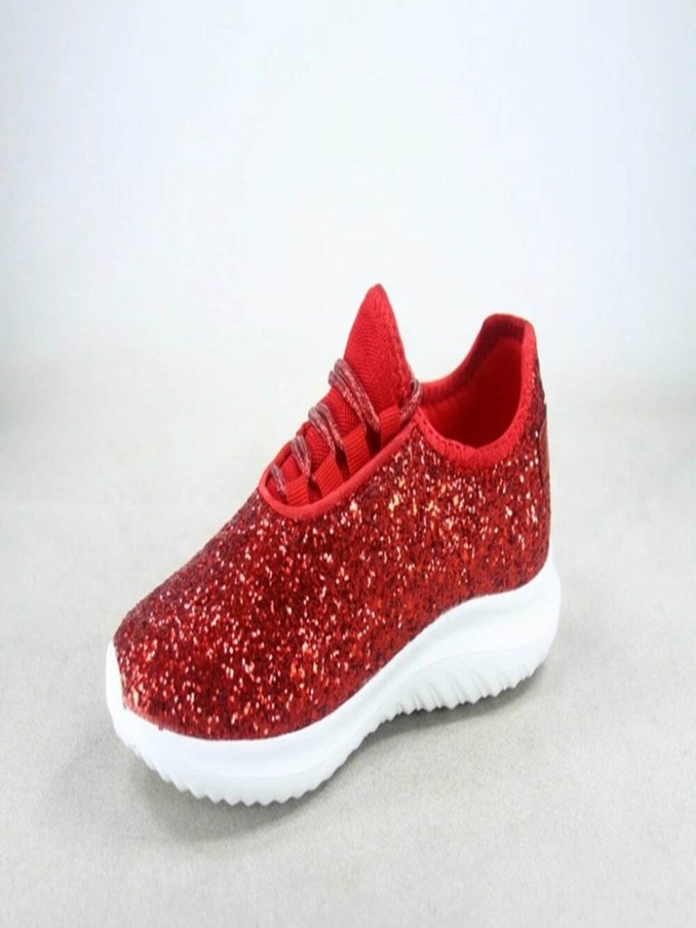 Women's Fashioin Glitter Sparkly Lightweight Metallic Tennis Sneaker Shoes - Picture 13 of 16